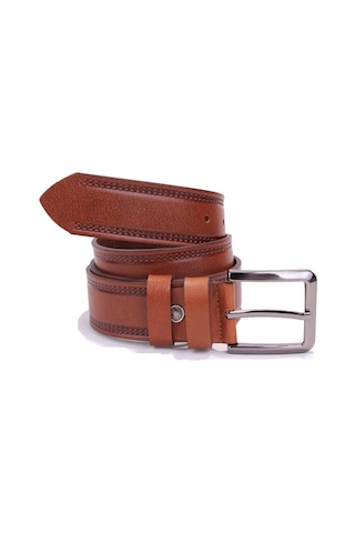 Dagoster DMK26-468DG Taba 4 CM Hakiki Deri Erkek Kemer Taba