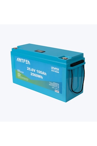 Antfea 25.6v 100ah Abs Lityum Akü Akıllı Ekran Lifepo4