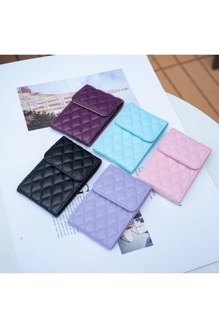 Trendooze Linjinxu Bfk08 Dikey Kart Çantası Pembe Cep Telefonu Stickerı Kullanıcılar İçin Özel Design Diğer