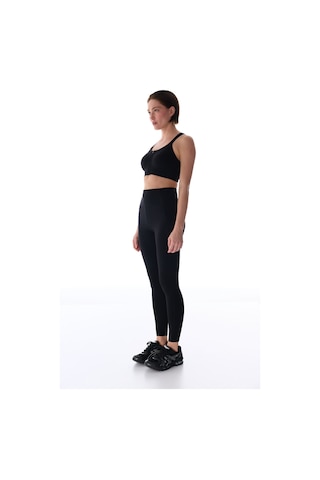 Penti Siyah Power Fermuarlı Front Spor Sütyeni