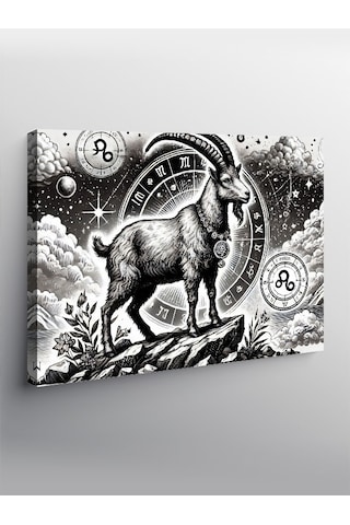 Kanvas Tablo Astroloji Ve Koç Burcu 50cmx70cm