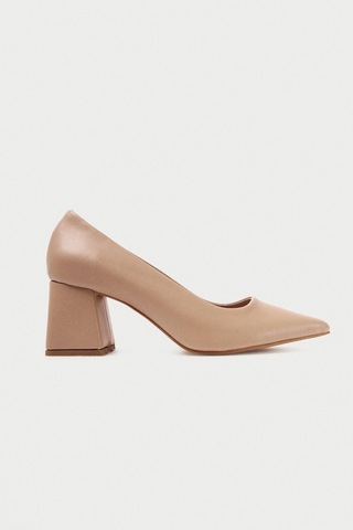 Mubiano Mbzfr600-n Kadın Blok Topuklu 6 Cm Sivri Burun Nude Stiletto & Topuklu Ayakkabı Nude