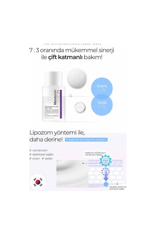 Maxclınıc %2 Melatonin Içeren Çift Fazlı Yorgunluk Karşıtı Krem Tonik Melatonin Cream Toner 200 ml