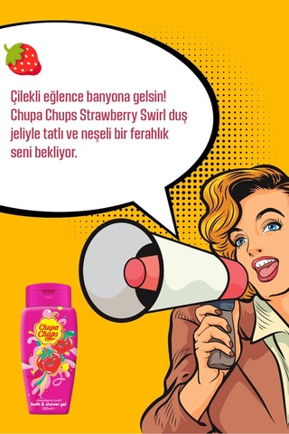 Chupa Chups Çilek Duş Jeli 300 Ml