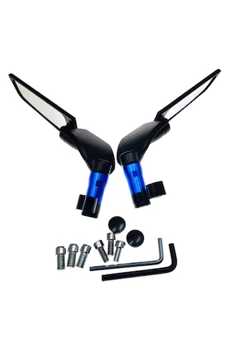 Yarasa Ayna Üniversal Alüminyum Düz 8-10mm/ters 10mm Mavi