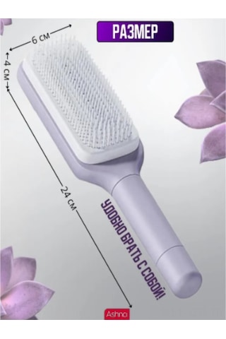 Geeroyoo Masajlı Otomatik Temizlenebilir Silikon Dişli Saç Tarak - Kolay Saç Açma Ve Saç Uzatma Özellikli