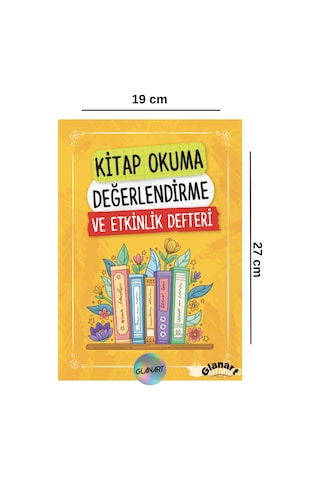 Kitap Okuma Değerlendirme Ve Etkinlik Defteri A4 Boy 64 Sayfa 1 Adet Sarı