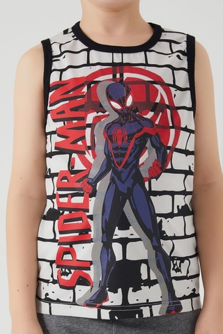 Spiderman Shadowed Gri Erkek Çocuk Bermuda Takım Gri