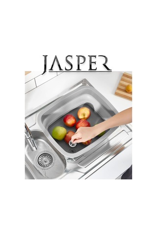 Jasper Jpr-00109 Açık Gri 9 Lt Katlanabilir Su Tahliyeli Çok Amaç Gri