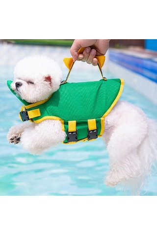 Homyl Tekne Havuzu Için Saplı Mayo Köpek Yüzen Ceket Ile Pet