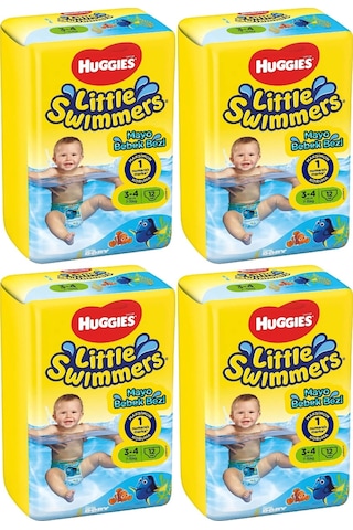 Huggıes Little Swımmers Mayo Bebek Bezi Beden:3-4 7-15kg 48 Adet 4'lü