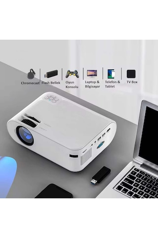 Hymark P62 1080P Mini Taşınabilir Projeksiyon Cihazı