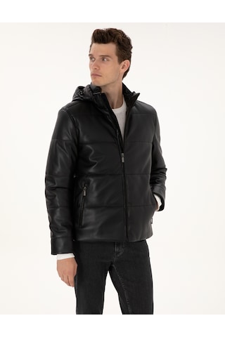 Pierre Cardin Erkek Siyah Deri Mont-kaban 50318153-001 Siyah