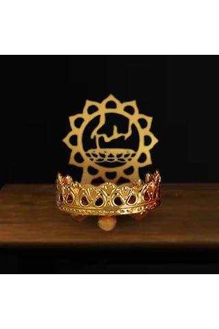 Suntek Vintage Stil Oymalı Tealight Mumluk Gölge Dekorasyonu