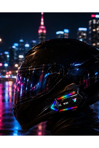 Bluetooth 5.3 Motosiklet Kask Intercom Gürültü Engelleyici Su Geçirmez Kulaklık 10"