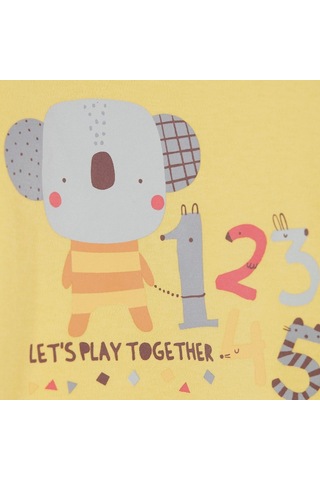 Çimpa Panolino 2'li Bebek Body 20749 Sarı - Ekru