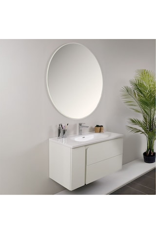 Kobos Future 100 Cm Banyo Dolabı Seti Bianco Beyaz