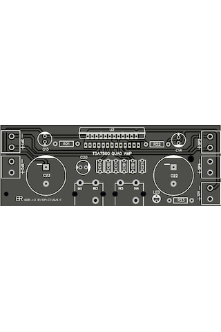 4X45 Watt Tda7560 4 Kanal Standard Amfi Devresi