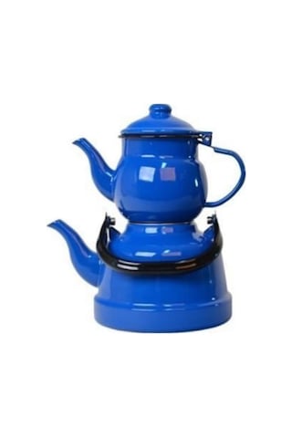 Ebru Büyük Boy Emaye Nostaljik Çaydanlık Takımı 1,5Lt+3,3 Lt Emy-Byk Diğer