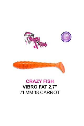 Crazy Fısh Vıbro Fat 71 Mm Aromalı Silikon Yem