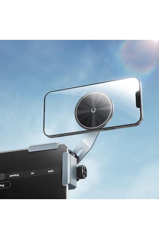 Ga92 Mag-safe Ekran Üstü Elektrikli Araç Telefon Tutucu 1,7 Cm Kadar Tüm Ekranlar Araba Notebook Monitör Tamamı Metal Kasa -