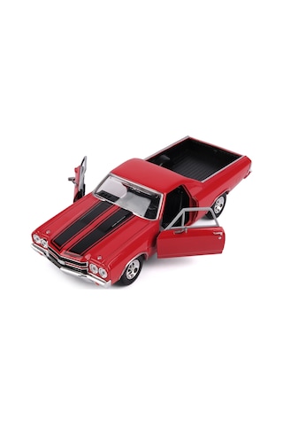 1:24 1970 Chevy El Camıno Ss 396 Araba Kırmızı
