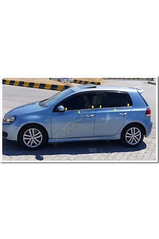 Markadan Vw Golf 7 Krom Cam Çıtası 2012 Sonrası 4 Parça Paslanmaz