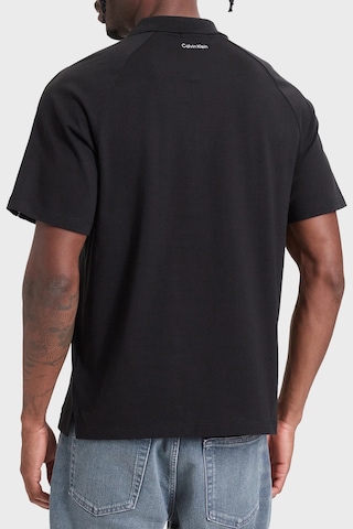 Calvin Klein Logolu % 100 Pamuk Düğmeli Polo Erkek Polo Lv04rh202g Ub1 Siyah