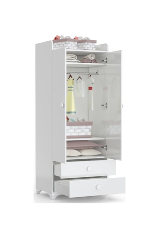 Patiko Swing 2 Kapılı Dolap Beyaz