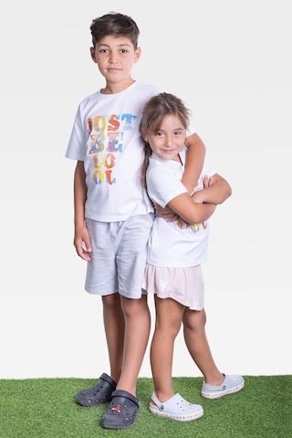 Little's World Just Be Cool Çocuk Tshirt Beyaz