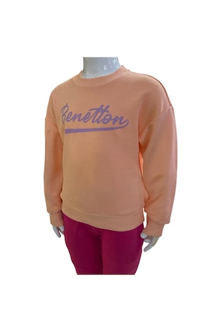 Benetton Kız Çocuk Somon Sweatshirt SOMON