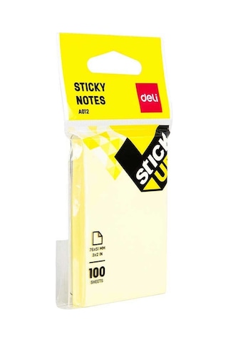 Deli Pastel Renkler 100 Yp. 76x51 Mm Yapışkanlı Not Kağıdı A01202