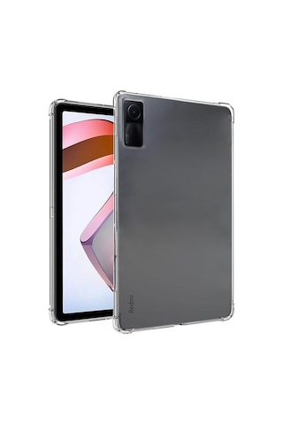 Redmi Pad Pro 12.1 Uyumlu Anti Shock Şeffaf Silikon Tablet Kılıfı Arka Kapak