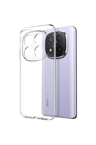 Xiaomi Redmi Note 15 Pro 5g Kılıf Kamera Korumalı Silikon Şeffaf Kapak