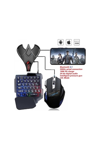 Kugamer M3 Pubg Mobile Klavye Mouse Konsol Dönüştürücü Yapay Zeka Silah Tanıma 2025 Model Pro Sürüm