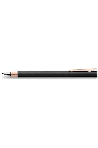 Faber Castell Neo Slim Dolma Kalem Mat/siyah Gül F Siyah - Rose