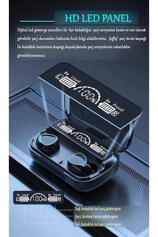 Tt Damix M10 Bluetooth 5.3 Kulak İçi Kulaklık