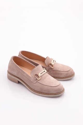 Dgn 246 Kadin Loafer Ayakkabi 246-1567-R0186 Bej Süet