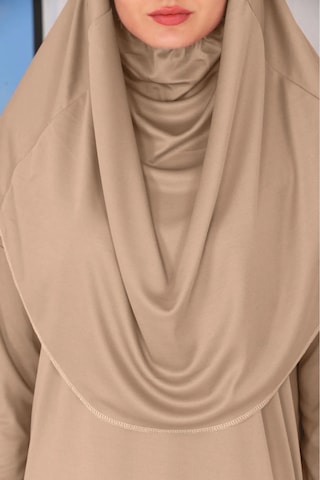 Tek Parça Namaz Elbisesi Vizon-20996 Gül Kurusu