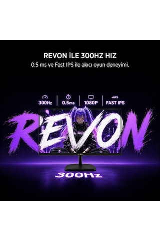 James Donkey Revon R60 24'' 300hz 0.5ms Fast Ips Gaming Monitör Ölü Pikselde Anında Değişim