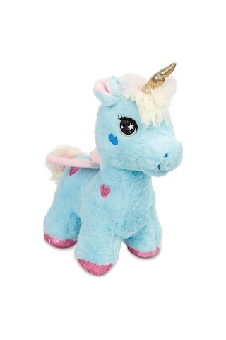 35 Cm Dört Ayaklı Peluş Boynuzlu At Unicorn Yumuşak Kanatlı 1 Adet Çok Renkli