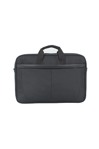 Case Club 2117 Büyük Boy 17,3 Inç Laptop Evrak Çantası Darbe Emici Koruma Su Geçirmez Kumaş Siyah