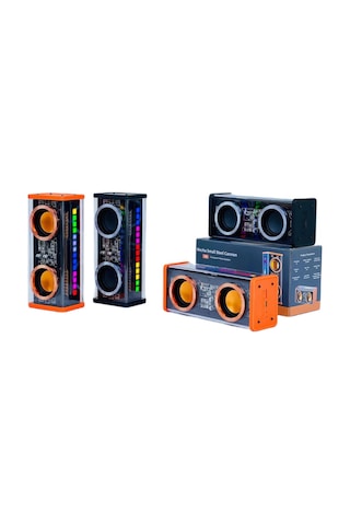 Vothoon V9 Şeffaf RGB Kablosuz Bluetooth 5.0 Taşınabilir Hoparlör