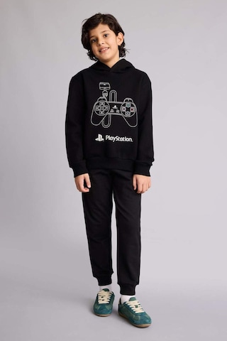 Defacto Erkek Çocuk Playstation Kapüşonlu Sweatshirt F9906a825cwbk81 Siyah-bk81