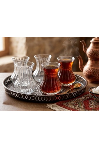 Ceren Çay Bardağı 150 Ml Beyaz