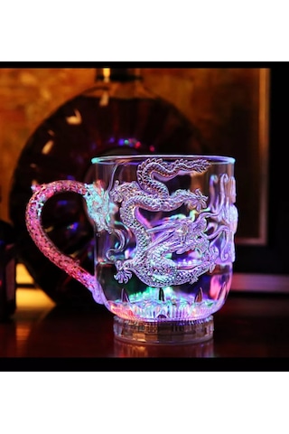 Danimark Işıklı Kupa Ejderha 180890482 Derin Mor-pembe