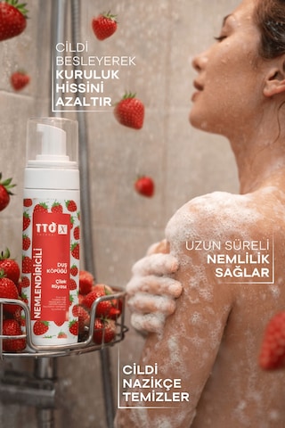 Tto -X Nemlendiricili Duş Köpüğü Çilek Rüyası 200Ml