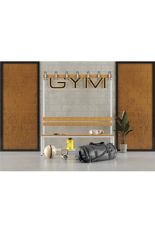 Ayakkabılıklı 4 Ayaklı Tek Taraflı Bank, Kanca Şeritli Bank, 7 Kanca, 150x43x170 Cm, Spor Bankı
