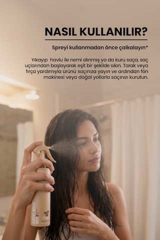 Batçı Hair Atelier Çift Fazlı Kabaran ve Elektriklenen Saçlar için Kahveli Saç Fön Sütü 200 ML