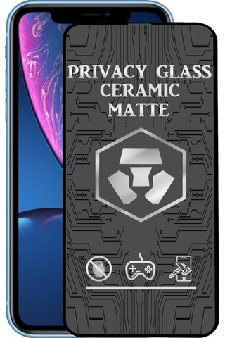 Apple Uyumlu iPhone XR Tam Kaplayan Mat Seramik Hayalet Ekran Koruyucu